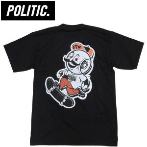 POLITIC（ポリティック）Tシャツ キャラクタープリント アメコミ WHEEL HEAD NEW YORK スケボー｜fatmoes