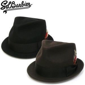 新作 SLBarbier【サルバービア】JOHNSON ストローハット エスエルビー ポークパイハット 中折れハット スケーター SAL23 バイカー BEAMS MADE IN USA｜fatmoes