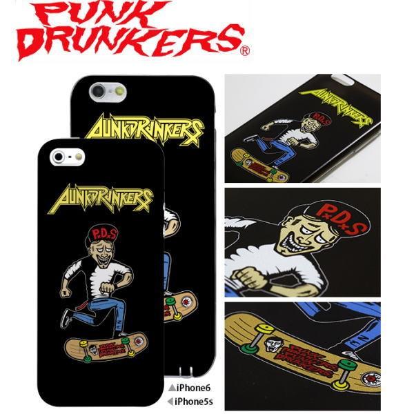 PUNK DRUNKERS　(パンクドランカーズ) 般若スケボー iPhone ケース カバー TR...