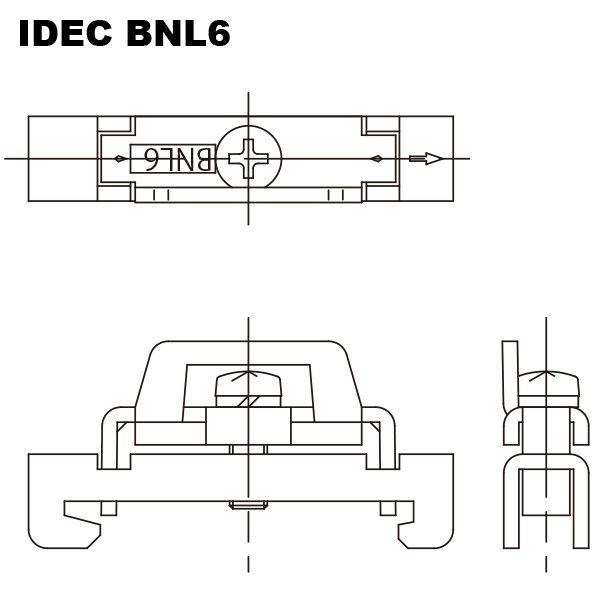 IDEC　BNL6　端子台用止め金具