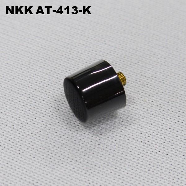 NKKスイッチズ　AT-413-K（黒）　M6ブッシング用φ8丸ボタン MB、SB用