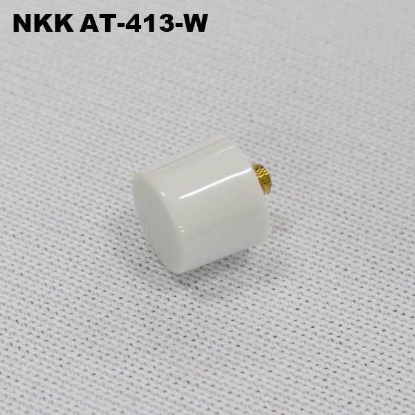 NKKスイッチズ　AT-413-W（白）　M6ブッシング用φ8丸ボタン MB、SB用