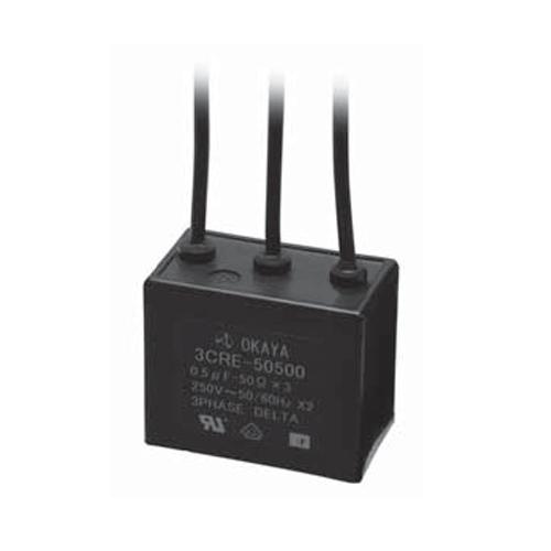 岡谷電機産業　3CRE-50500　スパークキラー　三相　静電容量0.5μF　抵抗値50Ω