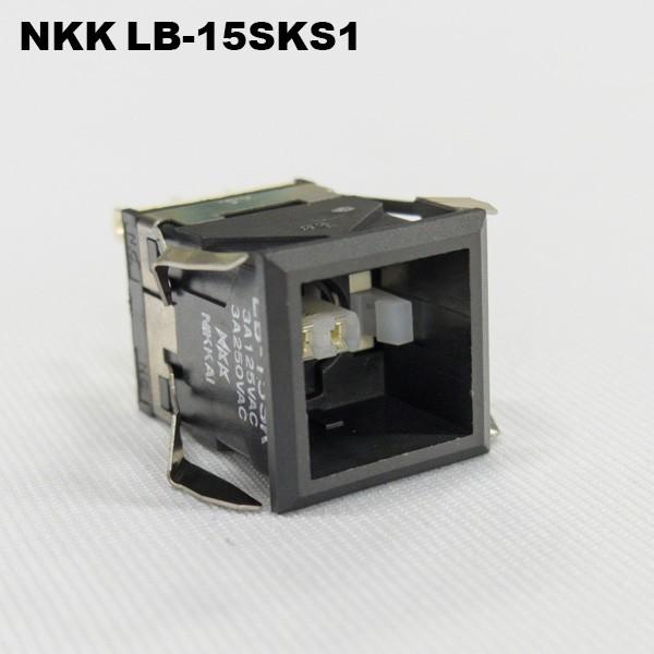 NKKスイッチズ　LB-15SKS1　角形照光式押ボタンスイッチ LBシリーズ はんだ端子　単極双投...