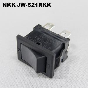 NKKスイッチズ　JW-S21RKK　Sタイプ 全モールドロッカスイッチ　はんだ端子・タブ端子#187兼用　2極単投ON-OFF　10A 125V AC｜faubon