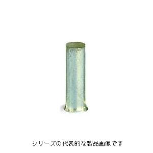 WAGO（ワゴ）　216-108（100コ入り）　絶縁カラーなしフェルール端子　適合電線サイズ6.0mm^2　AWG10　長さ12mm｜faubon