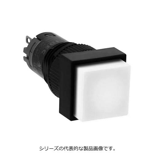 IDEC　AB2Q-M1W（白）φ12 押ボタンスイッチ 正角形 モメンタリ形　接点構成1c