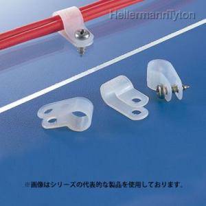 ヘラマンタイトン　AB-8N（100個入） ナイロンクリップ 固定時内径 11.5ｍｍ M4ネジ 乳白色｜faubon