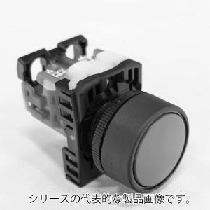 富士電機　AR22F0R-20B（黒）　φ22（φ25） 丸フレーム 押しボタンスイッチ 平形（φ24） 接点構成2a（モメンタリ）｜faubon