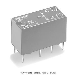 オムロン　G5V-2-H1 DC24　ミニリレー　超高感度形/単安定　クロスバ・ツイン　プリント基板用端子　DC24V 1A　AC125V 0.5A　出力 2c (DC24V 1A)｜faubon