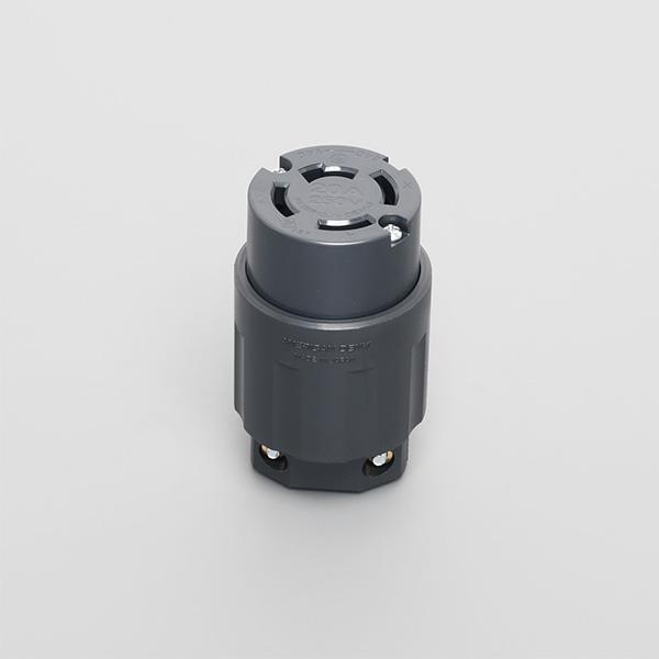 アメリカン電機　4224N　接地形3P 20A 250V　引掛形コードコネクタボディ (ナイロンカバ...