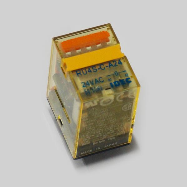 IDEC　RU4S-C-A24　ユニバーサルリレー　ソルダ端子　ラッチングレバー無　標準形（動作表示...