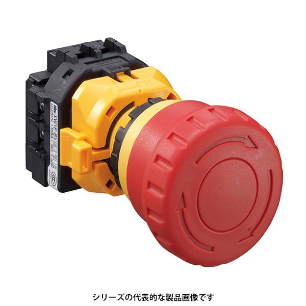 IDEC　XW1E-BV412MRH　φ22 XWシリーズ 非常停止用押ボタンスイッチ 非照光式 大...