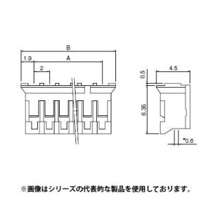 PHR-3 日本圧着端子・JST プリント基板用 PHコネクタ 定格電流 2A 100V ピッチ2.0mm ハウジング｜faubon