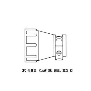 TE Connectivity　206138-8　CLAMP　CBL　SHELL　SIZE　23