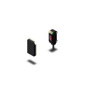 オムロン　E3T-SR41 2M アンプ内蔵形光電センサ（MSR機能なし) 検出距離 30〜200m...
