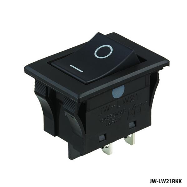 NKKスイッチズ　JW-LW21RKK　ロッカスイッチ 16A 125V AC 2極 ON-OFF（...