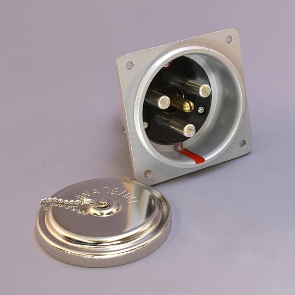 泰和電器　RE-360E-R　埋込型コネクタ(逆芯専用) 　60A　250V（3P+1E）