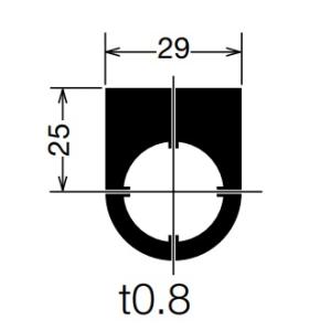 IDEC　NWAL-0　文字なし　φ22 コントロールユニット用銘板