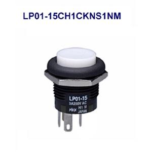 NKKスイッチズ　LP01-15CH1CKNS1NM（LED発光色：緑）　φ16照光式押ボタン　単極...
