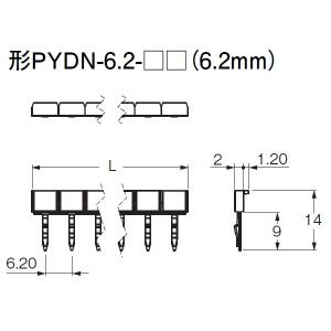 オムロン　PYDN-6.2-200S 短絡バー（6.2mmピッチ）｜faubon