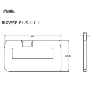 オムロン　XW5E-P1.5-1.1-1 プッシュインタイプ（中継用）UL定格電圧300V　0.14〜1.0（1.25）mm2｜faubon