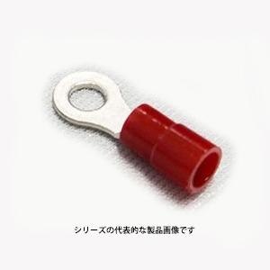 ニチフ　TMEX 1.25-3.5M-RED（赤）（100PCS）　銅線用　環境配慮形絶縁被服付圧着端子（R形）丸形｜faubon