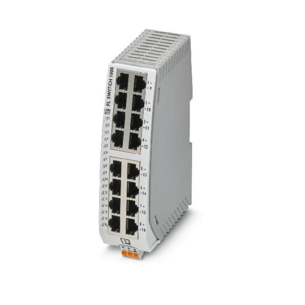 フエニックス・コンタクト　FL SWITCH 1016N - 1085255　薄型イーサネットスイッ...