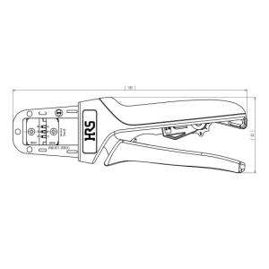 ヒロセ電機　HT801/DF11-2428S(A) 手動圧着工具  (CL0550-0403-4-00)　｜faubon