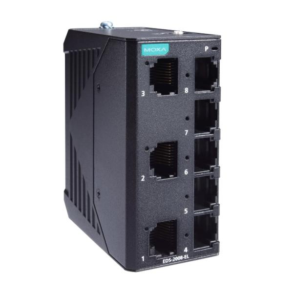 MOXA　EDS-2008-EL　産業用イーサネットスイッチ　8ポート　10/100BaseT(X)...