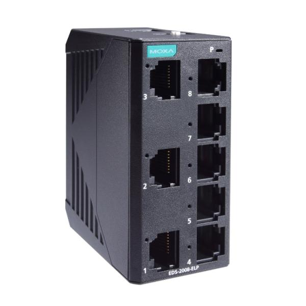 MOXA　EDS-2008-ELP　産業用イーサネットスイッチ　8ポート　10/100BaseT(X...