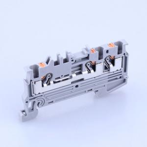 東洋技研　VTX-2/3（1コ）スプリングロック式端子台（24A）　1：2結線　端子間ピッチ4.2mm
