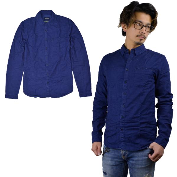 スコッチ&amp;ソーダ Scotch&amp;Soda デニムシャツ Pure Indigo Shirt SC20...
