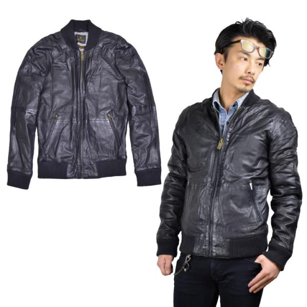 　スコッチ&amp;ソーダ Scotch&amp;Soda ボンバーレザージャケット Leather Bomber ...