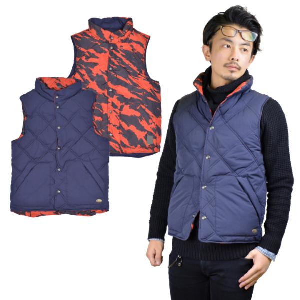 スコッチ&amp;ソーダ Scotch&amp;Soda ダウンベスト リバーシブル Reversible Body...