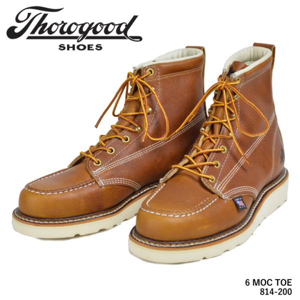 　ソログッド THOROGOOD レースアップブーツ 6 MOC TOE  ワイズD　EE　814-...