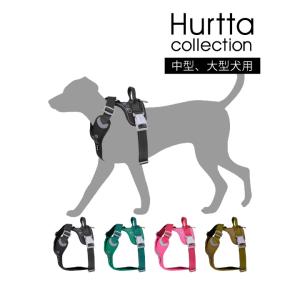 フルッタ コレクション HURTTA COLLECTION Weekend ウォーリアハーネス Warrior Harness raven 中型犬用 大型犬用 60〜80cm/80〜100cm｜fav