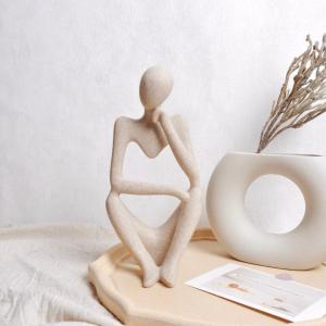 モダンアートオブジェ A 考える人 置物 人形 芸術 彫刻 北欧インテリア