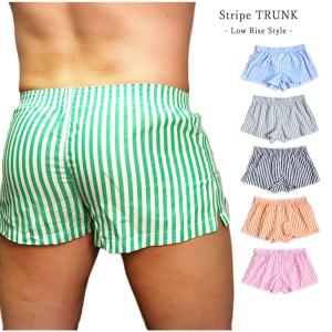 ストライプ トランクス シンプル メンズ スリット