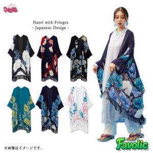 羽織 レディース ロング 花柄 フリンジ ロング...の商品画像