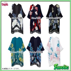羽織 レディース ロング 花柄 フリンジ ロン...の詳細画像2