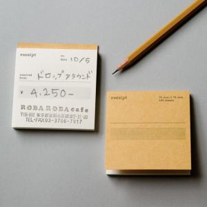 かわいい領収書 おしゃれ 倉敷意匠計画室　正方形領収書/05(英語)