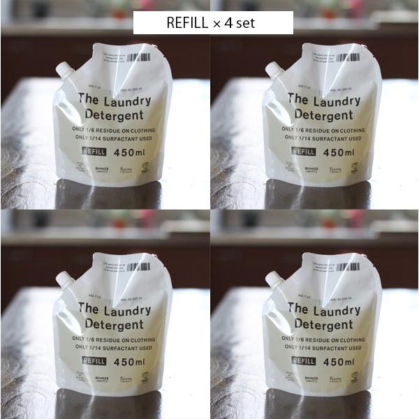 THE 洗濯洗剤 詰替用 詰め替え 450ml　4本セット  海へ がんこ本舗 液体洗剤