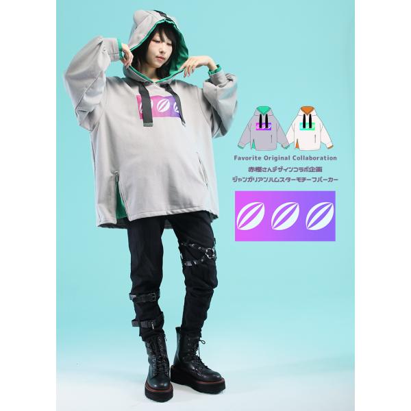赤樫さんコラボ　ジャンガリアンハムスターモチーフパーカー[2024年4月中旬予約開始]