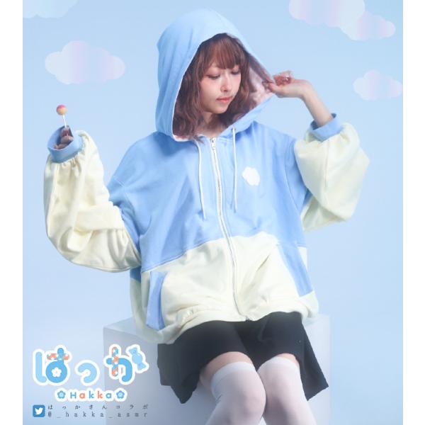 Vtuber 地雷 ユニセックス Favorite フェイバリット はっかさんデザインコラボパーカー...