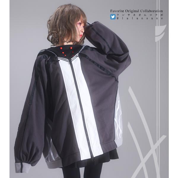 Favoriteオリジナルランサネさんデザインコラボ企画　蜘蛛モチーフユニセックスパーカー2022年...