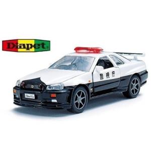 中古【ミニカー】1/43 高速パトカー 日産 スカイライン GT-R R34 [ダイヤペット]｜favorite2018