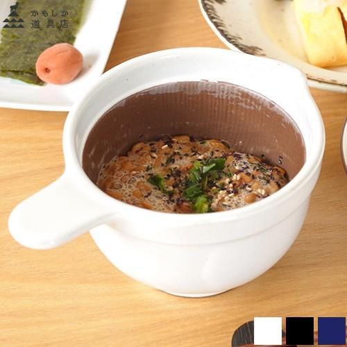 かもしか道具店 なっとうバチ ふつう なっとう鉢 日本製 萬古焼 納豆 片口 鉢