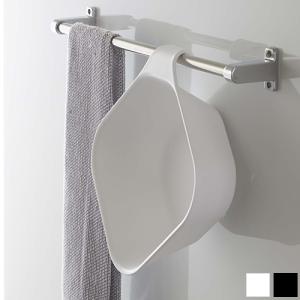 【取扱終了】マグネット&amp;引っ掛け湯おけ tower タワー 山崎実業 風呂桶 洗面器 桶 おけ 壁 収納 浴室収納 バスルーム