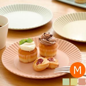 SAKUZAN ストライプ Stripe 丸皿 M 18.7cm プレート 作山窯 美濃焼 食器 取り皿 中皿 丸型 円形 日本製 和食器 手仕事 器 手作り 陶器